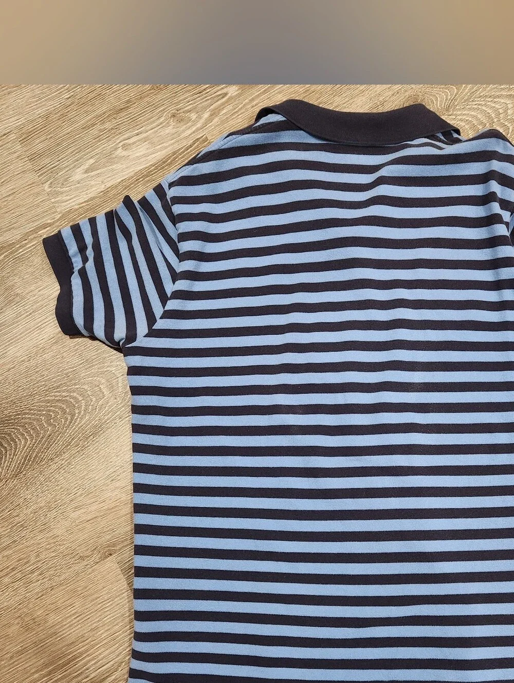 Ralph Lauren XL Striped Short-Sleeve Polo in Light Blue and Dark blue